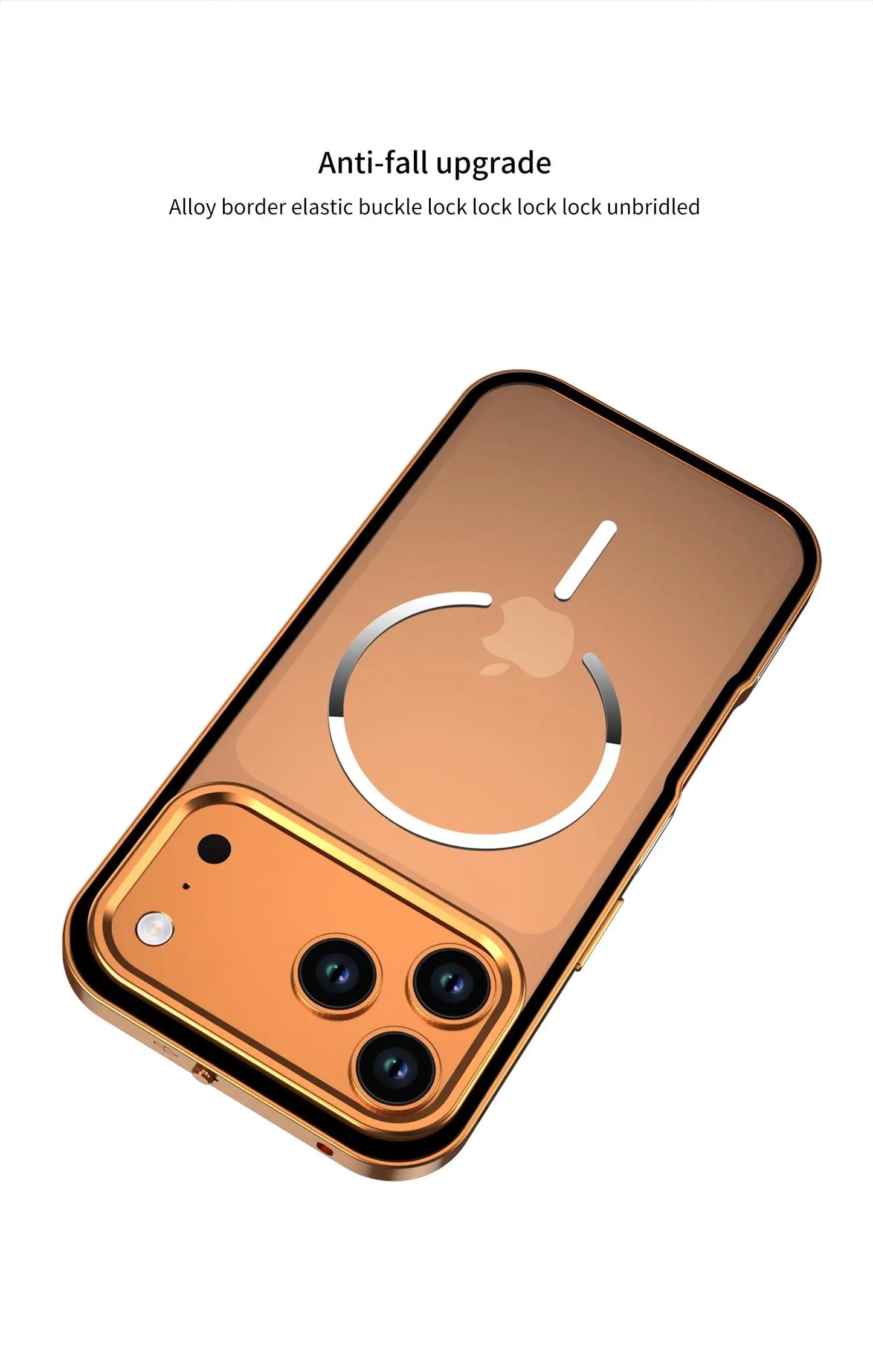 Metal Frame Removable Phone Case For iPhone 17 Pro Max 17Air For Magsafe Wireless Charging Aluminum Alloy Lens Matte Back Cover