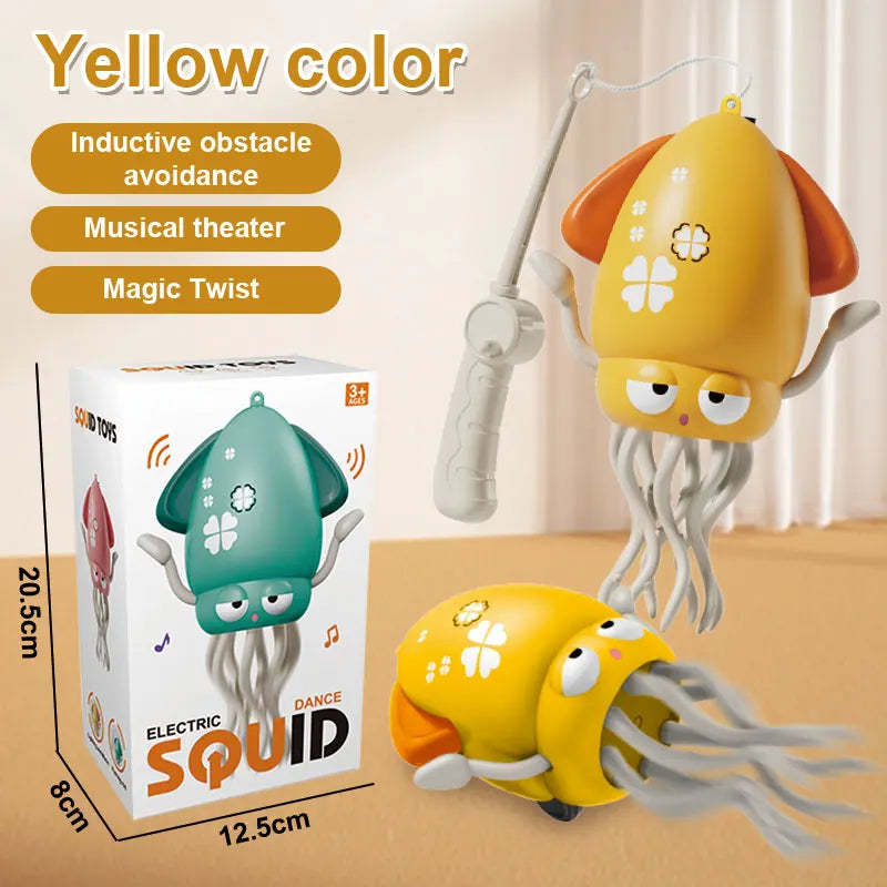 1Pc funny Dancing Octopus toy Crawling Auto-sensing Avoiding Obstacles Electronic Pet With Music Light Kids Christmas Gifts