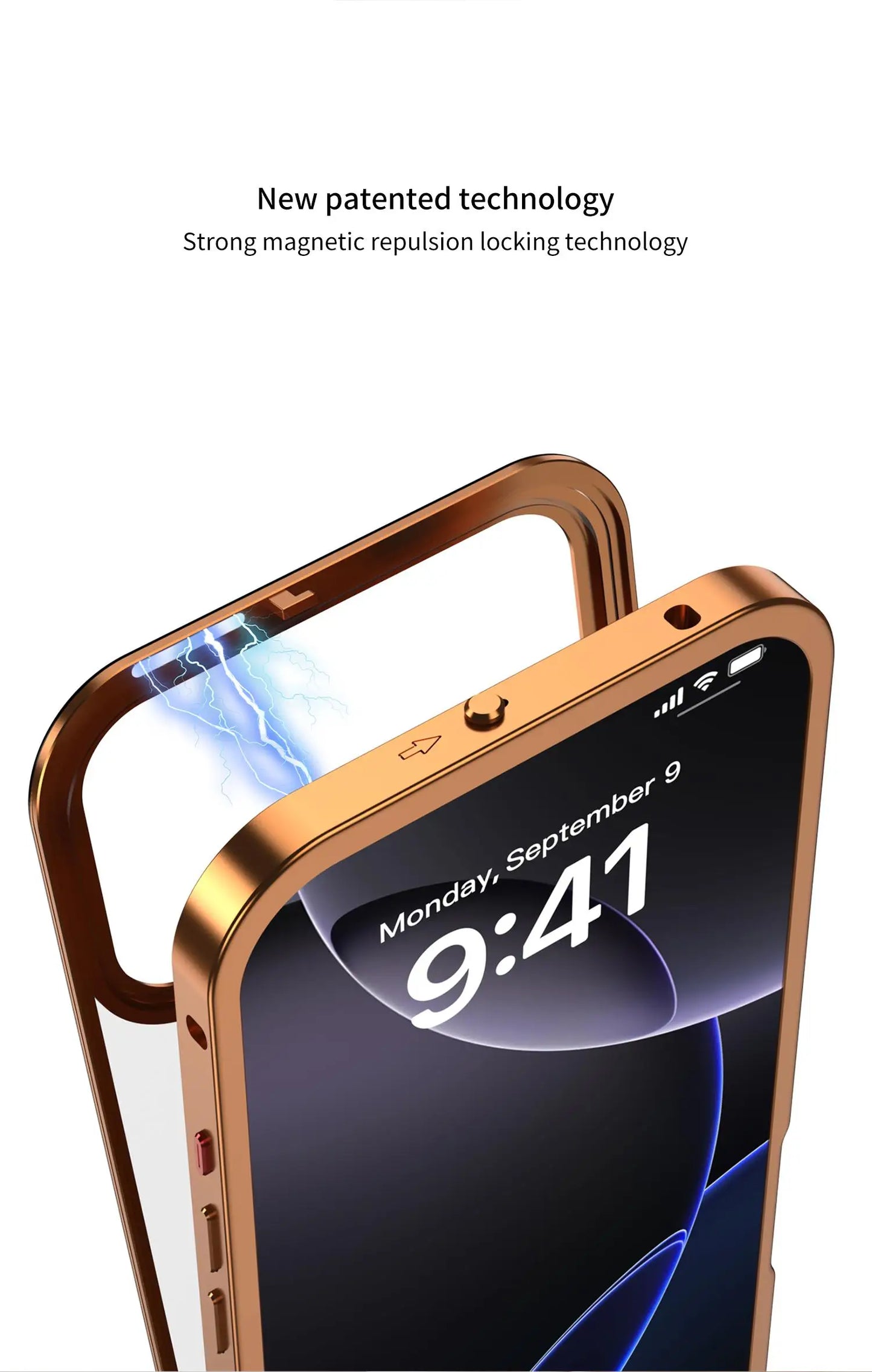 Metal Frame Removable Phone Case For iPhone 17 Pro Max 17Air For Magsafe Wireless Charging Aluminum Alloy Lens Matte Back Cover