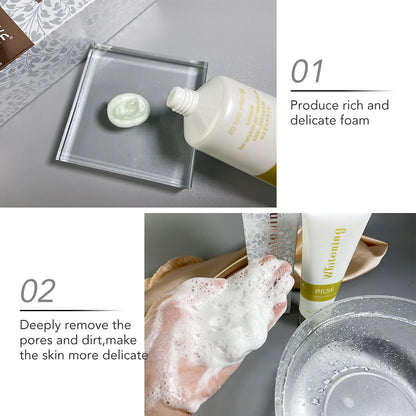 AILKE Anti-Aging Wrinkle Whitening Skin Care Face Cream With Collagen Rose Moisturizing Brightening Women Facial Korean Cosmetic