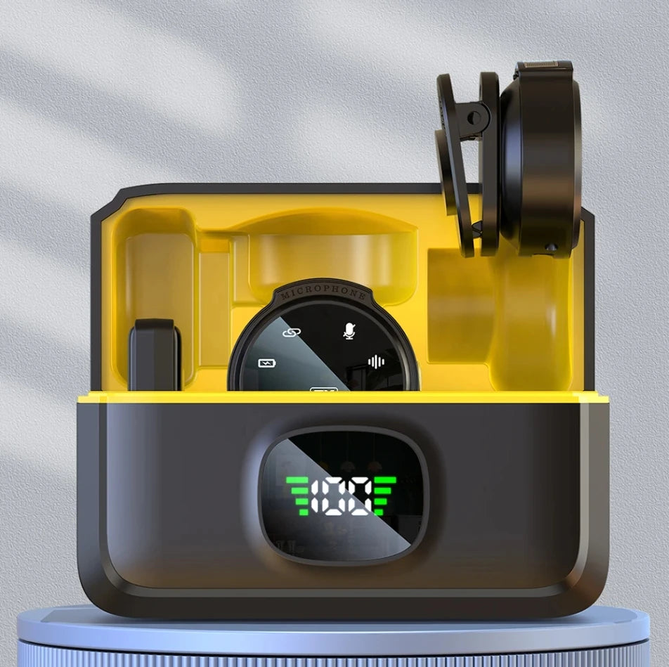 Original Wireless Lapel Microphone USB-C/iOS Lavalier Mic Noise Cancel 164Ft Range For Android/Iphone/Camera/PC/Laptop