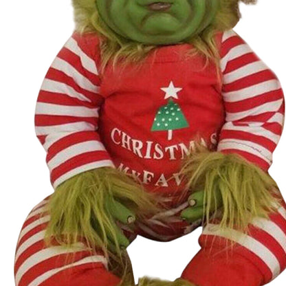 Christmas Plush Doll Green Monster Doll Christmas Grinch Baby Toys Soft Christmas Decorations Plush Toy Children Doll Xmas Decor