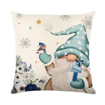 Christmas Decoration Christmas Cushion Cover Pillowcase For Home Xmas Tree Snowman Printed Pillow Case 2026 New Year Ornament