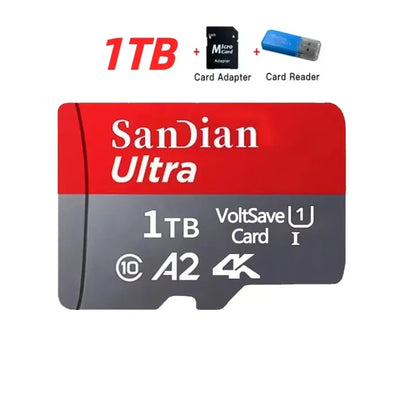 Original SD Card 2TB Large Capacity Memory Card 128GB/256GB Mini TF Card 512GB High Speed Flash Card for PC/Desktops/Mac/Cameras