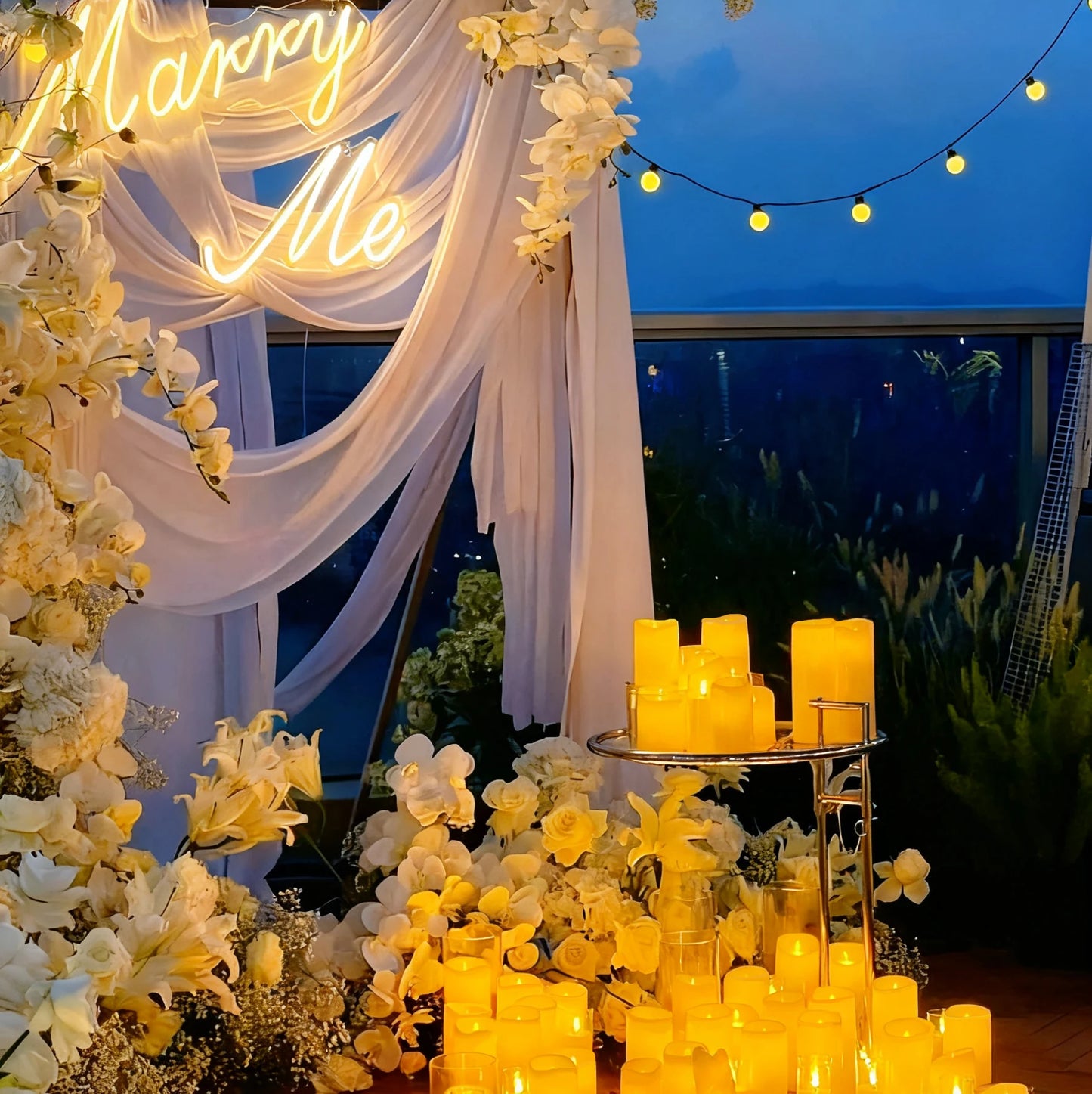 9-180PCS Flameless LED Candles for Wedding Artificial Candles LED Pillar Candle for Concert Decor Battery Powered with Remote