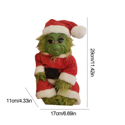 Christmas Plush Doll Green Monster Doll Christmas Grinch Baby Toys Soft Christmas Decorations Plush Toy Children Doll Xmas Decor