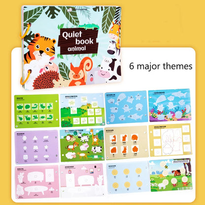 Quiet Busy Book Baby Montessori Material Toys Sticker Paste Matching Game Toddler Cognition Toy Book Kids Early Educational Toys