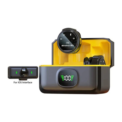 Original Wireless Lapel Microphone USB-C/iOS Lavalier Mic Noise Cancel 164Ft Range For Android/Iphone/Camera/PC/Laptop