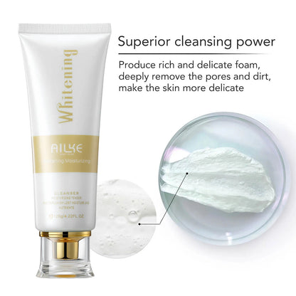 AILKE Anti-Aging Wrinkle Whitening Skin Care Face Cream With Collagen Rose Moisturizing Brightening Women Facial Korean Cosmetic