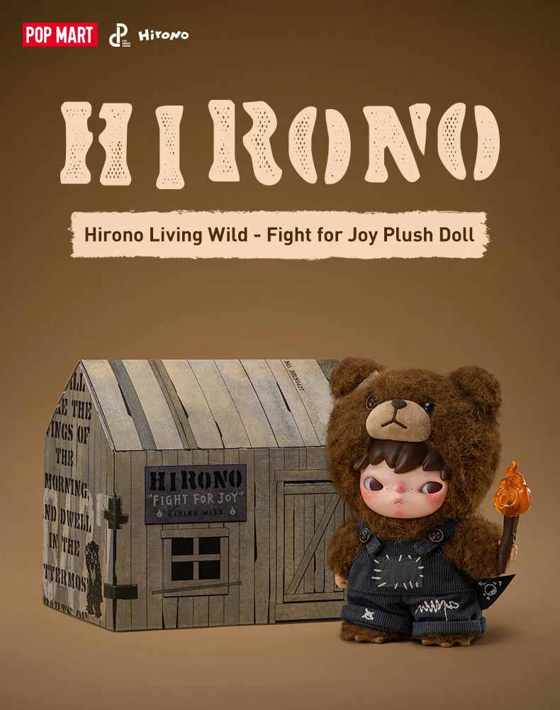 POP MART Hirono Living Wild-Fight for Joy Plush Doll