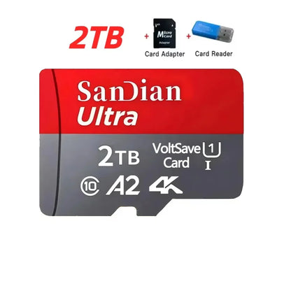 Original SD Card 2TB Large Capacity Memory Card 128GB/256GB Mini TF Card 512GB High Speed Flash Card for PC/Desktops/Mac/Cameras