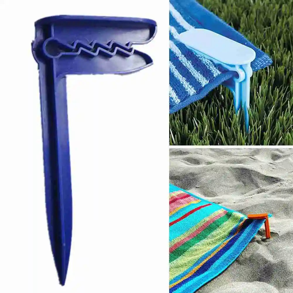 4/10Pcs/Set Beach Towel Clip Camping Mat Clip Outdoor Decorative Clothespins Sheet Holder Towel Clamp Clothes Pegs Tent Clips