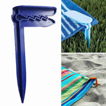 4/10Pcs/Set Beach Towel Clip Camping Mat Clip Outdoor Decorative Clothespins Sheet Holder Towel Clamp Clothes Pegs Tent Clips