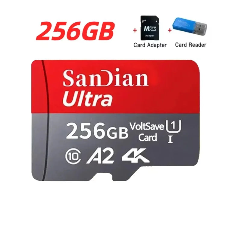 Original SD Card 2TB Large Capacity Memory Card 128GB/256GB Mini TF Card 512GB High Speed Flash Card for PC/Desktops/Mac/Cameras