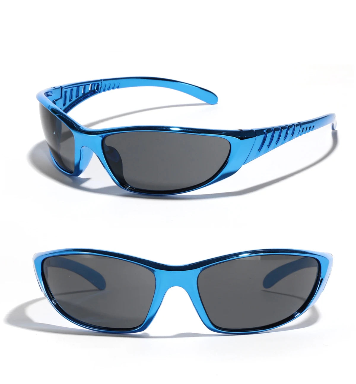 Y2K Silver Sunglasses Color Hollowed Out Future Sense Of Technology Hot Girls Net Red Sunglasses Women Sunglasses Trendy Men