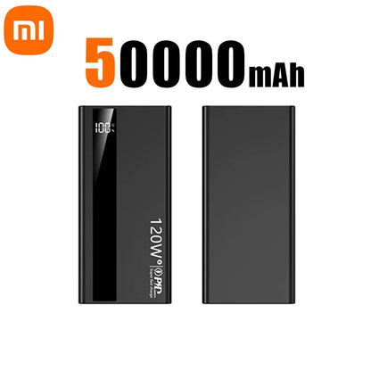 Xiaomi 500000mAh 120W Super Fast Charging High Capacity Power Bank External Battery Portable Battery Charger For iPhone Samsung