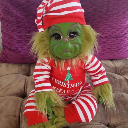 Christmas Plush Doll Green Monster Doll Christmas Grinch Baby Toys Soft Christmas Decorations Plush Toy Children Doll Xmas Decor