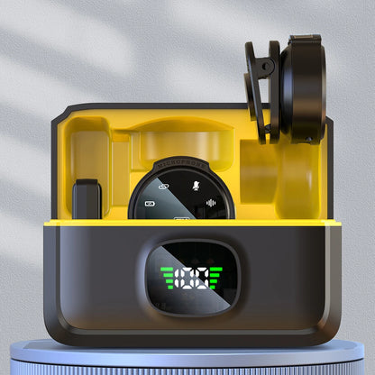 Original Wireless Lapel Microphone USB-C/iOS Lavalier Mic Noise Cancel 164Ft Range For Android/Iphone/Camera/PC/Laptop