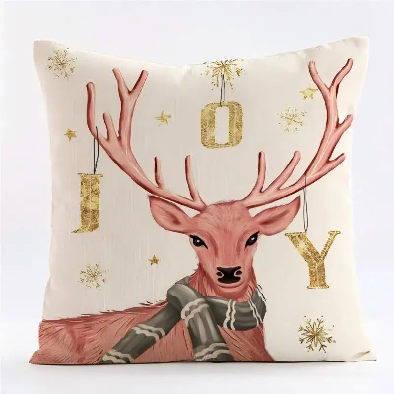 Christmas Decoration Christmas Cushion Cover Pillowcase For Home Xmas Tree Snowman Printed Pillow Case 2026 New Year Ornament