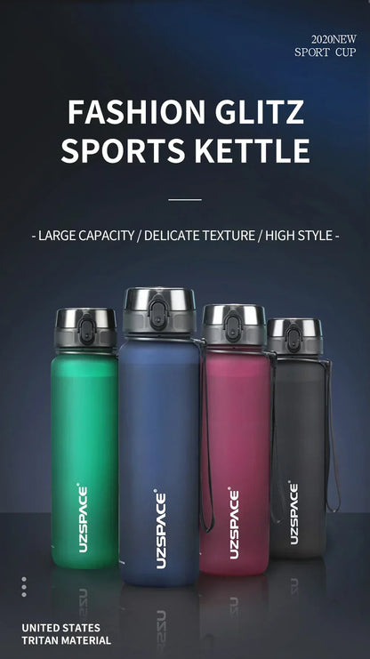 350ML Sports Water Bottle Shaker Outdoor Travel Portable Leakproof Drinkware Tritan Plastic Drink Bottle BPA Free
