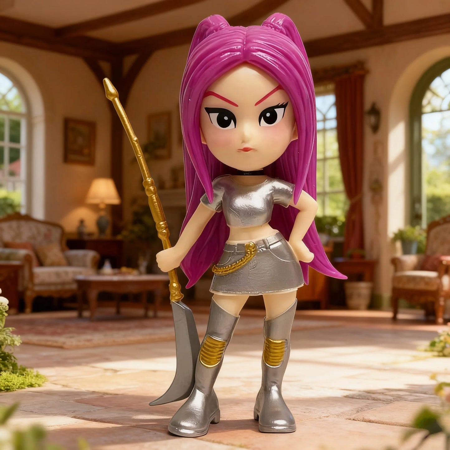 New 6-piece/set K-pop Devil Hunter action doll HUNTR/X toy Rumi Mila Zoe doll, for K-pop fans' birthday gift collection