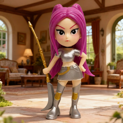 New 6-piece/set K-pop Devil Hunter action doll HUNTR/X toy Rumi Mila Zoe doll, for K-pop fans' birthday gift collection