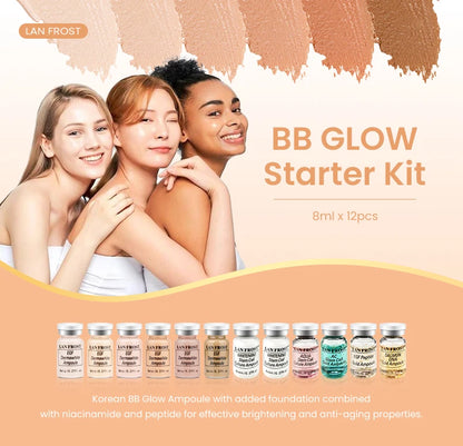 Korean BB Cream Hyaluronic Acid Glow Care Serum  Essence Foundation Brighten Whitening Anti-Wrinkle Acne Faceily Skin Care