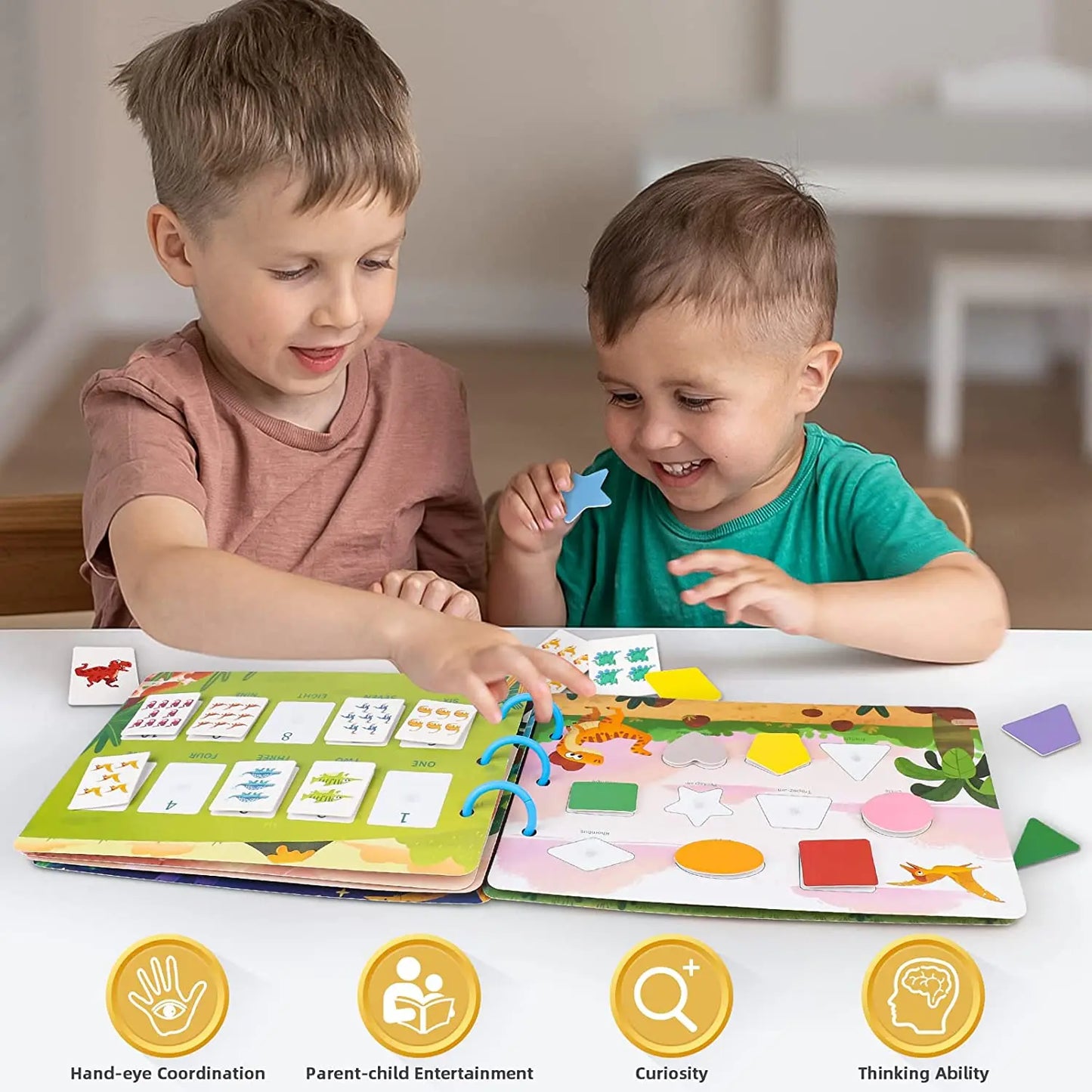 Quiet Busy Book Baby Montessori Material Toys Sticker Paste Matching Game Toddler Cognition Toy Book Kids Early Educational Toys