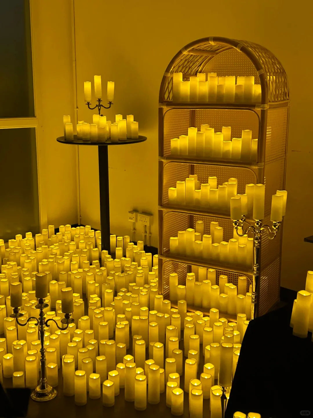 9-180PCS Flameless LED Candles for Wedding Artificial Candles LED Pillar Candle for Concert Decor Battery Powered with Remote