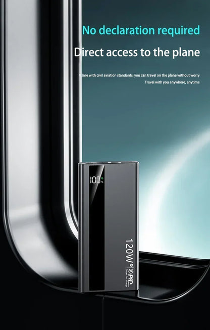 Xiaomi 500000mAh 120W Super Fast Charging High Capacity Power Bank External Battery Portable Battery Charger For iPhone Samsung