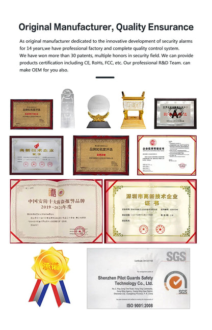 PGST latest version alarm system, WiFi, 4G, Tuya smart home security alarm, Alexa intelligent voice control, APP push function