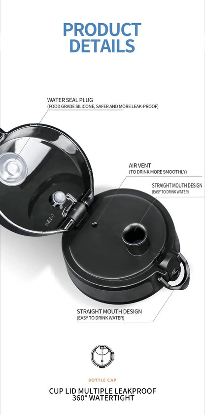 350ML Sports Water Bottle Shaker Outdoor Travel Portable Leakproof Drinkware Tritan Plastic Drink Bottle BPA Free