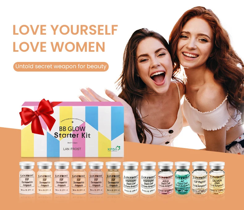 Korean BB Cream Hyaluronic Acid Glow Care Serum  Essence Foundation Brighten Whitening Anti-Wrinkle Acne Faceily Skin Care