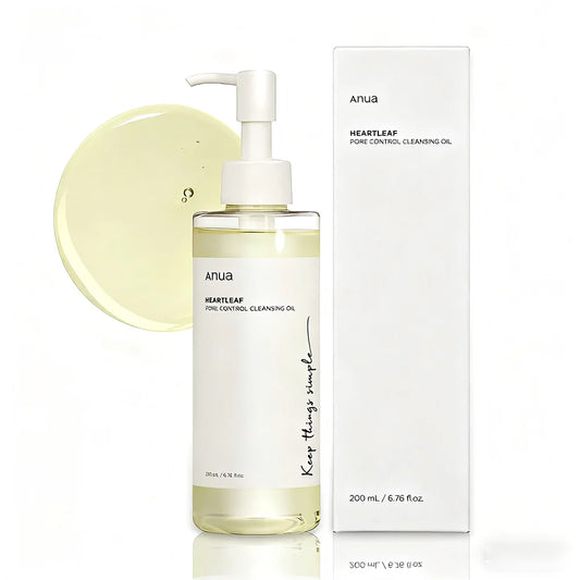 Anua Heartleaf Pore Control Cleansing Oil, Cleansing Oil for Oily Skin, Deep Cleansing Makeup Remover, Korean Skincare