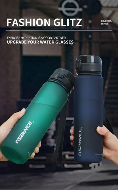 350ML Sports Water Bottle Shaker Outdoor Travel Portable Leakproof Drinkware Tritan Plastic Drink Bottle BPA Free