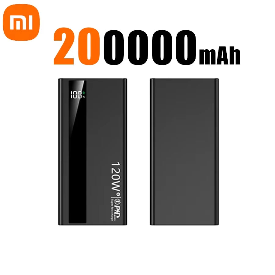 Xiaomi 500000mAh 120W Super Fast Charging High Capacity Power Bank External Battery Portable Battery Charger For iPhone Samsung