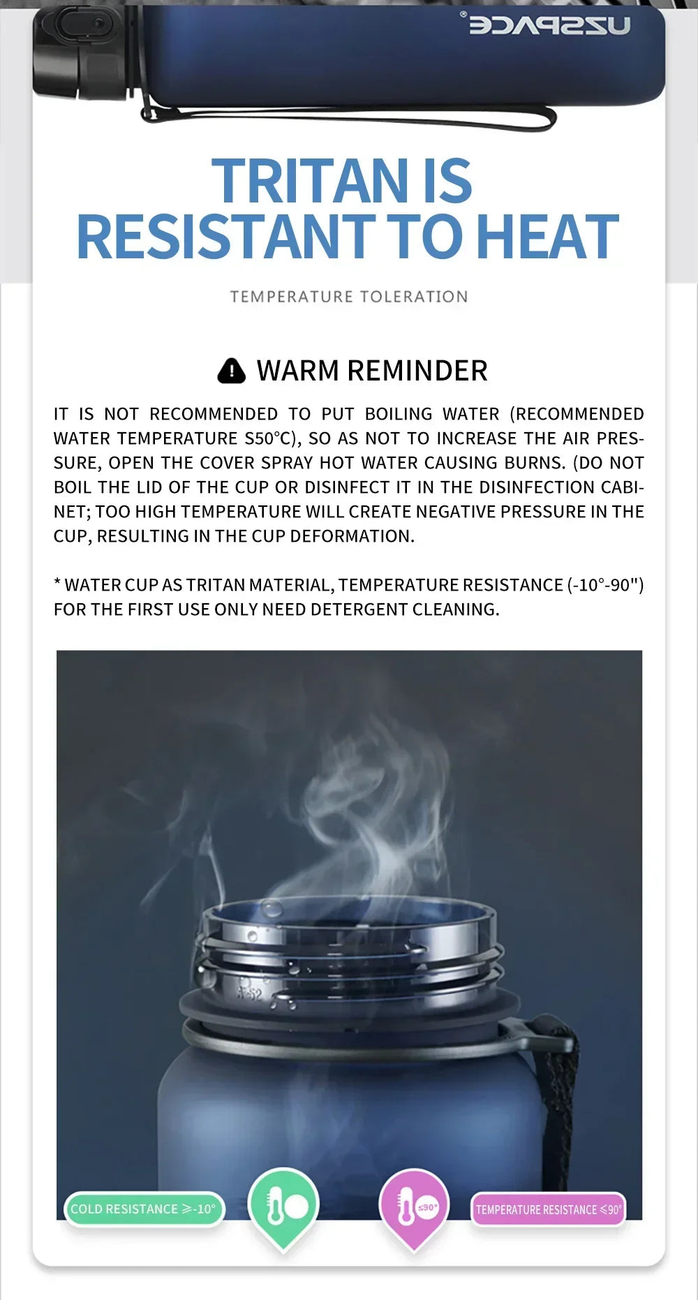 350ML Sports Water Bottle Shaker Outdoor Travel Portable Leakproof Drinkware Tritan Plastic Drink Bottle BPA Free