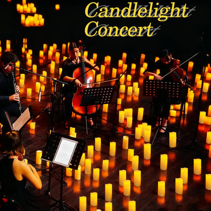 9-180PCS Flameless LED Candles for Wedding Artificial Candles LED Pillar Candle for Concert Decor Battery Powered with Remote