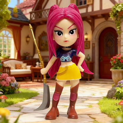 New 6-piece/set K-pop Devil Hunter action doll HUNTR/X toy Rumi Mila Zoe doll, for K-pop fans' birthday gift collection