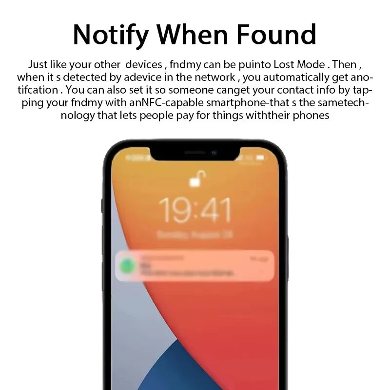 Xiaomi Mini GPS Tracker System Find My App Air Tag Smart Bluetooth Locator Child Finder Bag Anti-Loss Pets Collar With Tracker