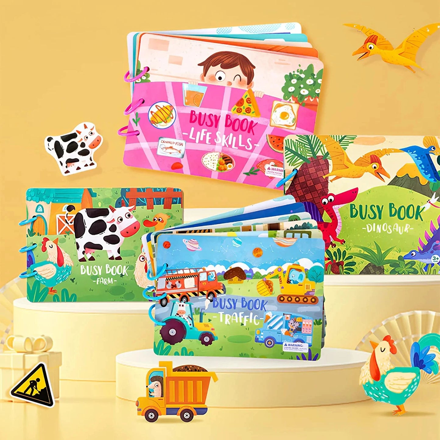 Quiet Busy Book Baby Montessori Material Toys Sticker Paste Matching Game Toddler Cognition Toy Book Kids Early Educational Toys