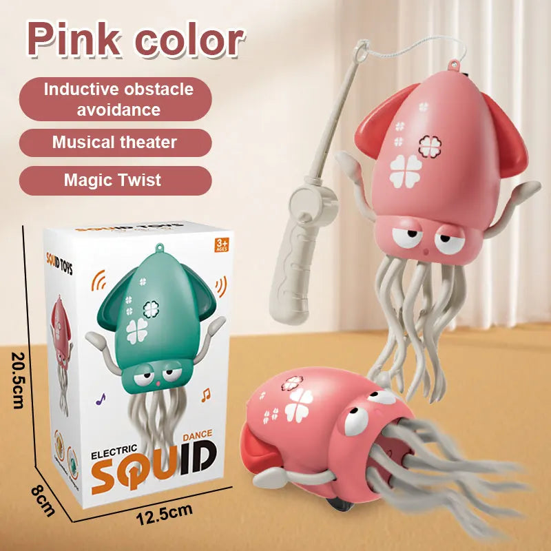1Pc funny Dancing Octopus toy Crawling Auto-sensing Avoiding Obstacles Electronic Pet With Music Light Kids Christmas Gifts
