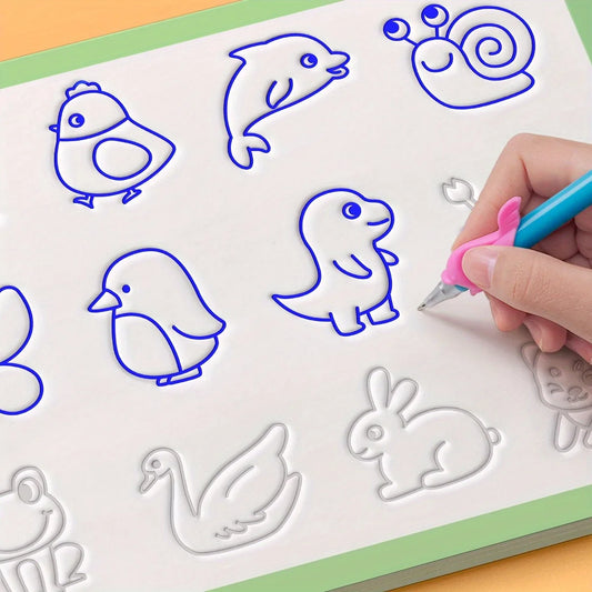 Magic Copybook Children's Groove Drawing Book Kindergarten 3-8 Ages Children's Drawing Basic Practice Groove  Book